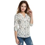 Dámská halenka se vzorem - S